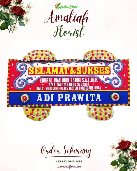 Papan Bunga Ucapan Selamat Tleter